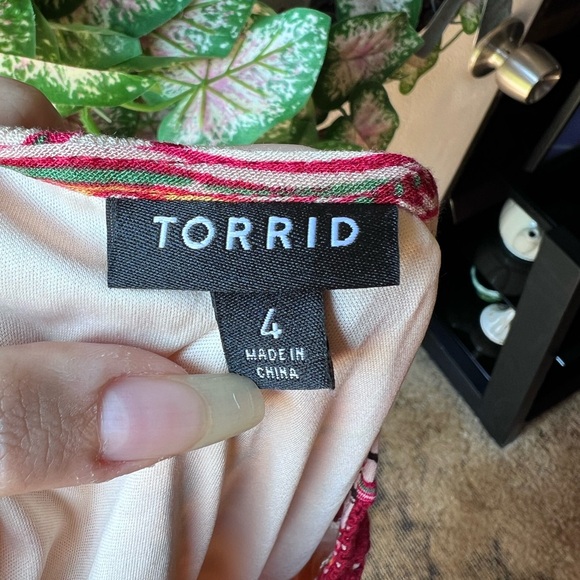 TORRID Mini Gauze Lace-Up Skater dress with pockets size 4X. - Picture 2 of 16